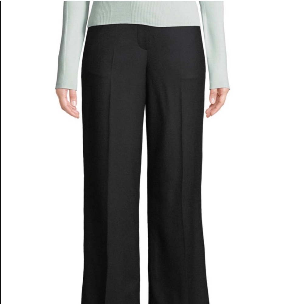 Theory Black Wide-Leg Pants